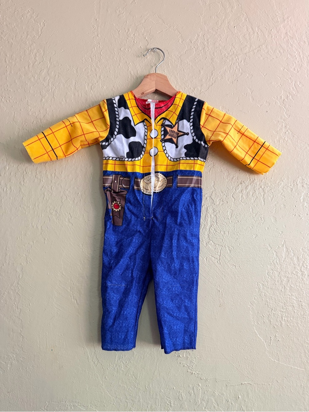 Disney Woody Cowboy Costume - Yellow, Blue, Black, White, Brown